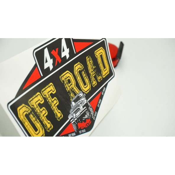 Arazi Aracı Off Road 4x4 Kaput Bagaj Sticker ürün görseli