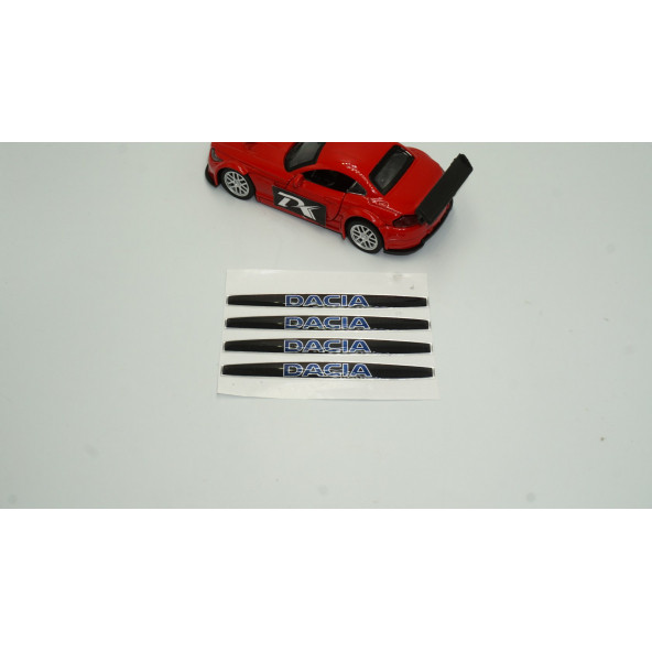 Dacia Logo Kapı Kolu 4 Lü Damla Desen Sticker Set - 2