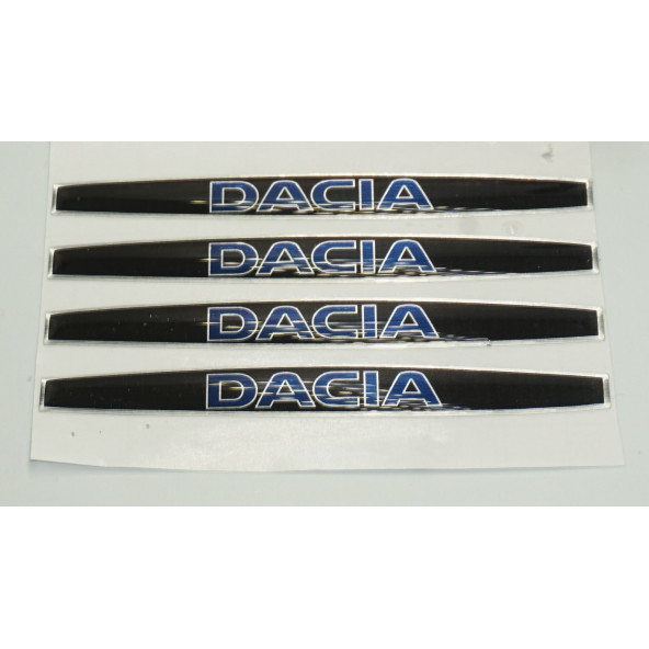 Dacia Logo Kapı Kolu 4 Lü Damla Desen Sticker Set - 3