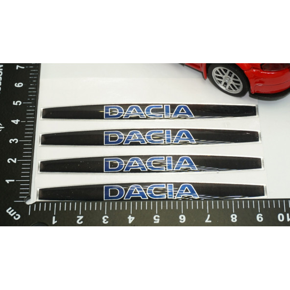 Dacia Logo Kapı Kolu 4 Lü Damla Desen Sticker Set - 4