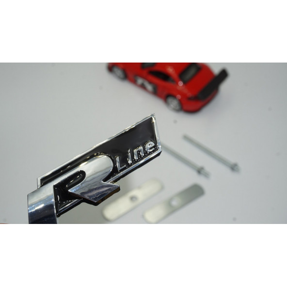 Volkswagen R Line Ön Panjur Izgara Vidalı 3D Krom Metal Logo