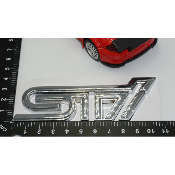 DK Subaru STi Krom Metal 3M 3D Bagaj Yazı Logo Orjinal Ürün - 5