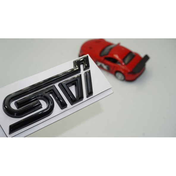 DK Subaru STi Siyah Metal 3M 3D Bagaj Yazı Logo Orjinal Ürün