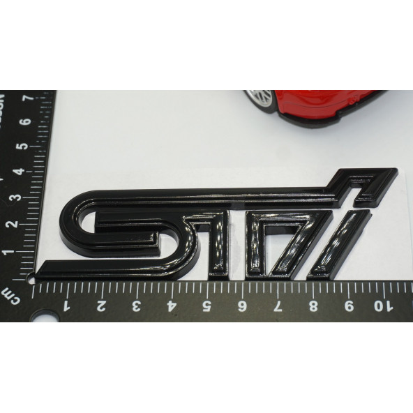 DK Subaru STi Siyah Metal 3M 3D Bagaj Yazı Logo Orjinal Ürün - 4