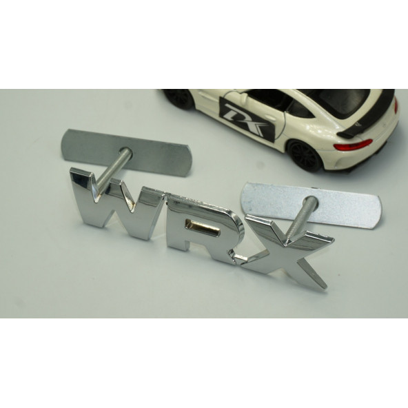 DK Subaru WRX Krom Metal Ön Panjur Vidalı Yazı Logo Orjinal Ürün - Resim 3