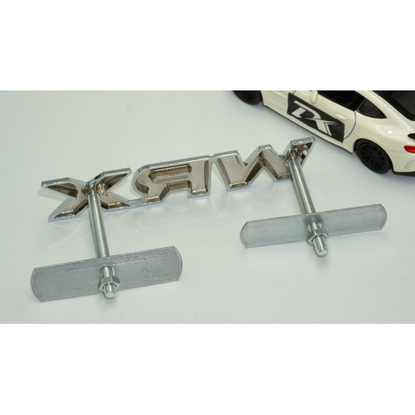 DK Subaru WRX Krom Metal Ön Panjur Vidalı Yazı Logo Orjinal Ürün - Resim 4