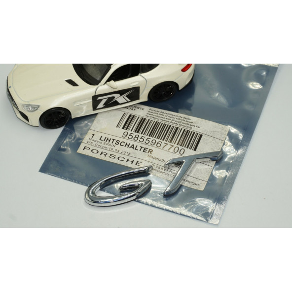 DK Porsche GT Krom Metal Bagaj Logo Orjinal Ürün - 5