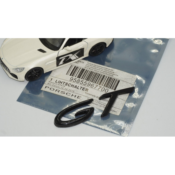 DK Porsche GT Siyah Metal Bagaj Logo Orjinal Ürün - 5
