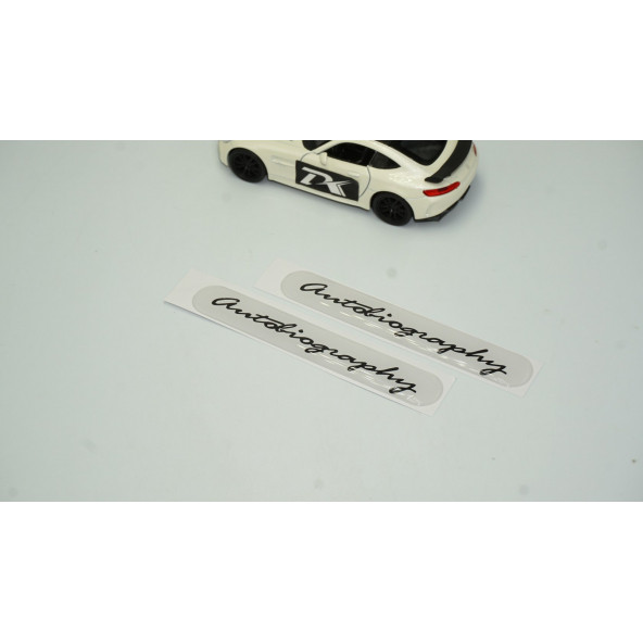 DK Land Rover Autobiography Beyaz Damla Silikon Torpido Bagaj Çamurluk Logo Seti - 2