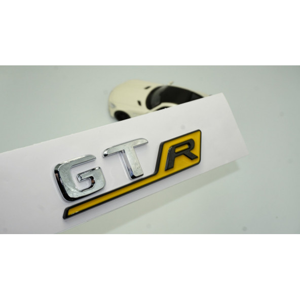 DK Benz GT R Sarı Krom Abs 3m 3d Bagaj Logo Amblem