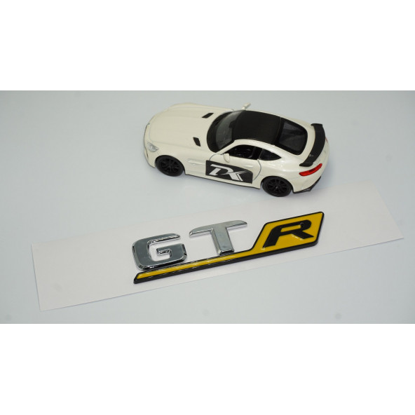 DK Benz GT R Sarı Krom Abs 3m 3d Bagaj Logo Amblem - 2