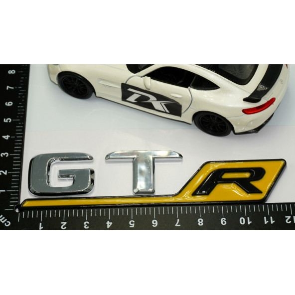 DK Benz GT R Sarı Krom Abs 3m 3d Bagaj Logo Amblem - 4