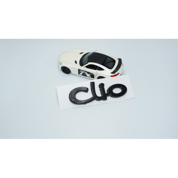 DK Tuning Renault Clio Bagaj Tırnaklı Siyah ABS 3M 3D Yazı Logo Amblem - Resim 2