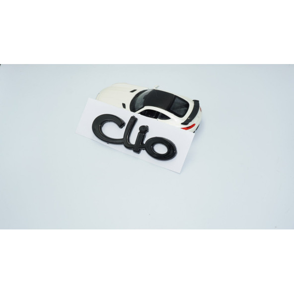 DK Tuning Renault Clio Bagaj Tırnaklı Siyah ABS 3M 3D Yazı Logo Amblem - Resim 3