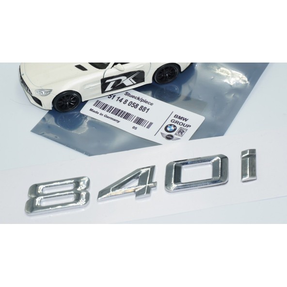 DK Tuning 840i Bagaj Krom Metal 3M 3D Yazı Logo Bmw İle Uyumlu - Resim 5