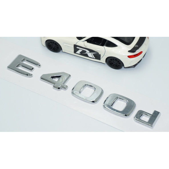 DK Tuning E400d Bagaj Krom ABS 3M 3D Yazı Logo Benz İle Uyumlu - 3