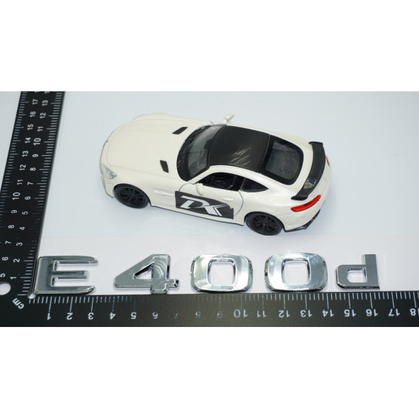 DK Tuning E400d Bagaj Krom ABS 3M 3D Yazı Logo Benz İle Uyumlu - 4