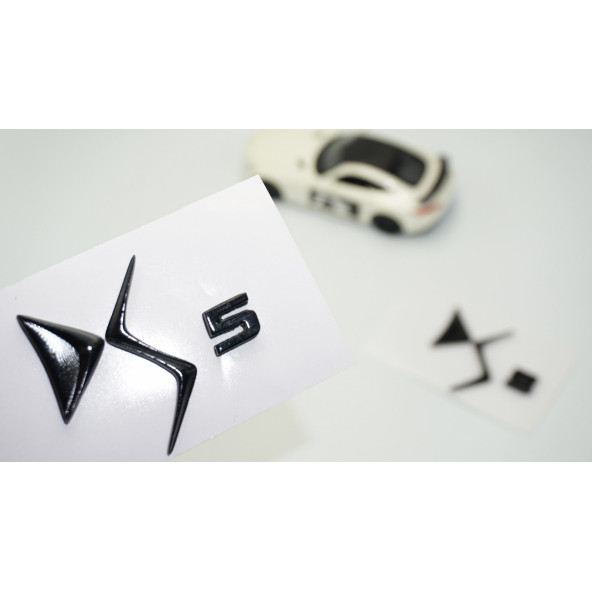 DK Tuning DS5 Çamurluk Siyah Logo Arma Yazı Seti Citroen İle Uyumlu