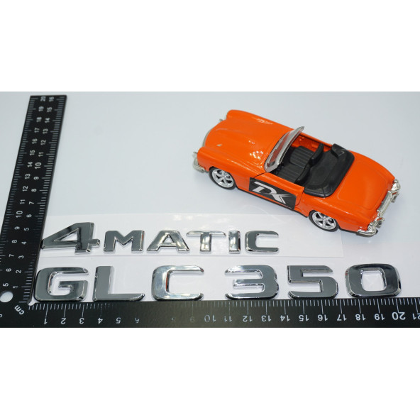 DK Tuning GLC350 4Matic Bagaj Krom ABS Yazı Logo Benz İle Uyumlu - 4