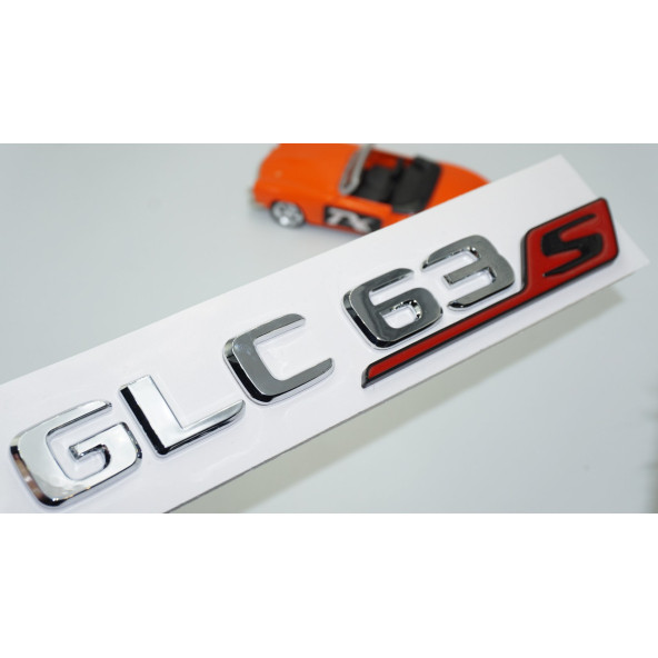 DK Tuning GLC 63S Bagaj Kırmızı Krom ABS Yazı Logo Benz İle Uyumlu ürün görseli 1