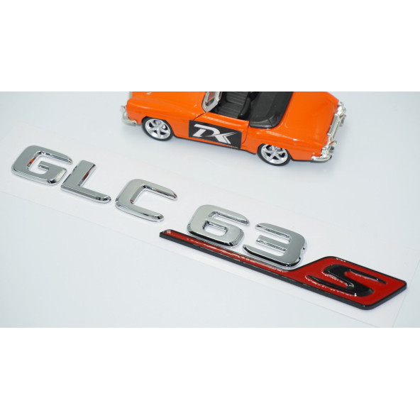 DK Tuning GLC 63S Bagaj Kırmızı Krom ABS Yazı Logo Benz İle Uyumlu - Resim 3