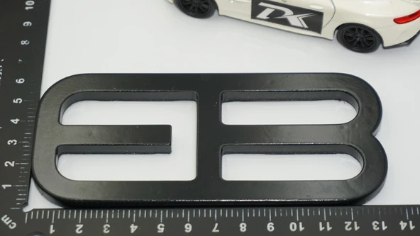 DK Tuning Mustang Ecoboost Billet EB Bagaj Amblemi Siyah Logo Arma Ford İle Uyumlu - 2