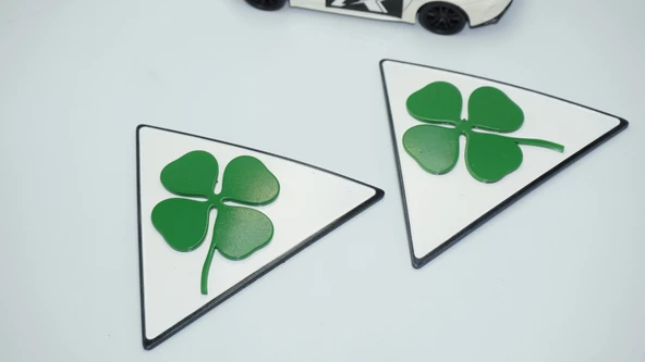 DK Tuning Yonca Logo Çamurluk 3M 3D Logo Alfa Romeo İle Uyumlu - 4