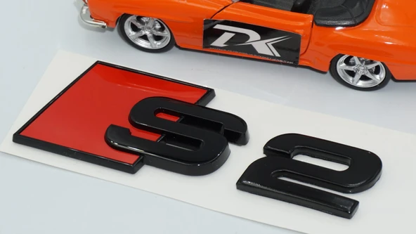 DK Tuning S2 Siyah ABS Bagaj Logo Arma Audi İle Uyumlu - Resim 4