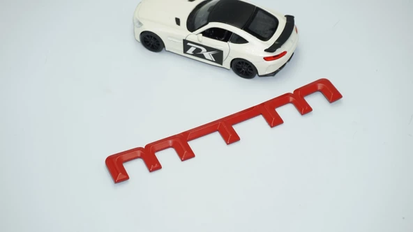 DK Tuning MTM Bagaj Kırmızı ABS 3M 3D Logo Amblem Audi İle Uyumlu - 5