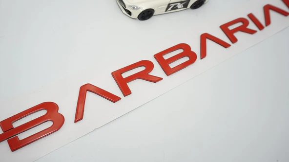 DK Tuning L200 Barbarian Kırmızı Bagaj Yazı Logo Mitsubishi İle Uyumlu