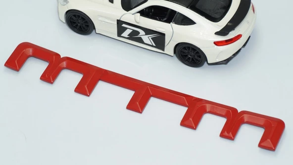 DK Tuning MTM Bagaj Kırmızı ABS 3M 3D Logo Amblem Audi İle Uyumlu - 4