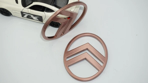 DK Tuning Citroen C3 C4 C5 C6 Bronz ABS Yan Kanatlar Logo Arma Seti - Resim 6