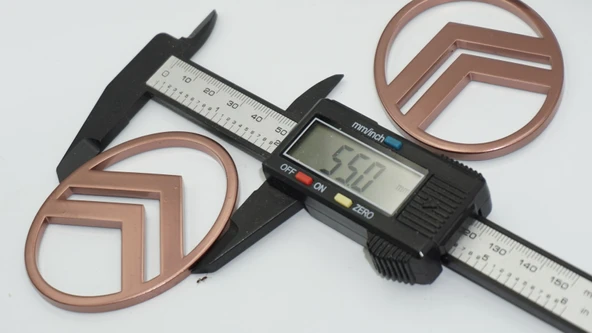 DK Tuning Citroen C3 C4 C5 C6 Bronz ABS Yan Kanatlar Logo Arma Seti - Resim 2