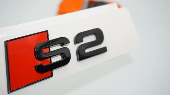 DK Tuning S2 Siyah ABS Bagaj Logo Arma Audi İle Uyumlu ürün görseli 1