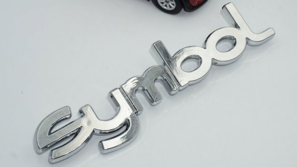 Renault Clio Symbol Bagaj 3M 3D Krom ABS Logo Amblem - Resim 3