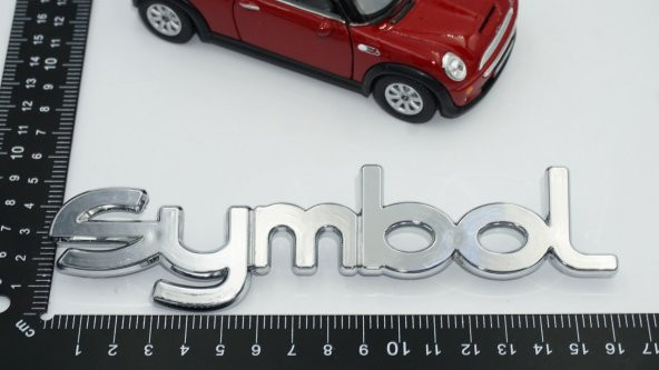 Renault Clio Symbol Bagaj 3M 3D Krom ABS Logo Amblem - Resim 6