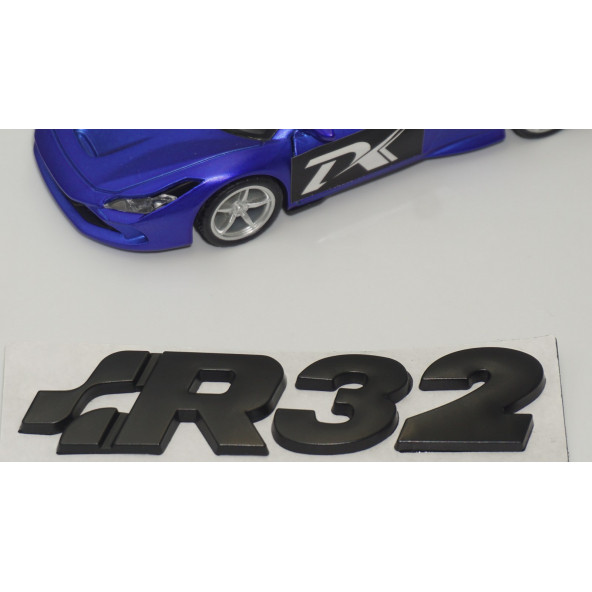 Volkswagen Golf Polo R32 MK4 MK5 Bagaj 3M 3D Yazı Logo Amblem - 4