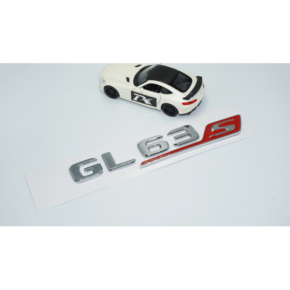 DK Tuning GL63S Bagaj Krom Kırmızı ABS Yazı Logo Benz İle Uyumlu - Resim 2