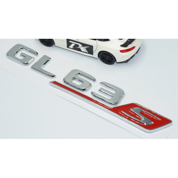 DK Tuning GL63S Bagaj Krom Kırmızı ABS Yazı Logo Benz İle Uyumlu - Resim 3
