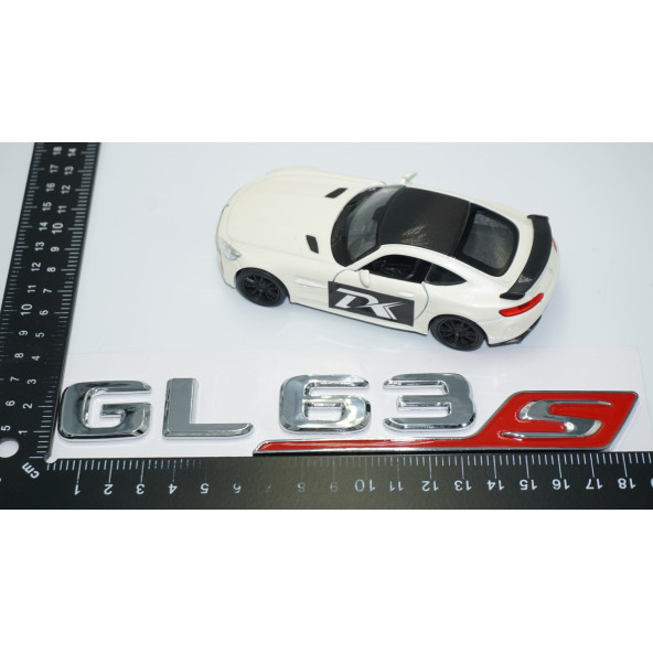 DK Tuning GL63S Bagaj Krom Kırmızı ABS Yazı Logo Benz İle Uyumlu - Resim 4