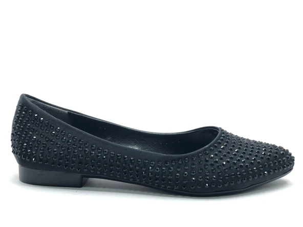 Feles Taş Detaylı Kadın Babet Ayakkabı - Resim 4