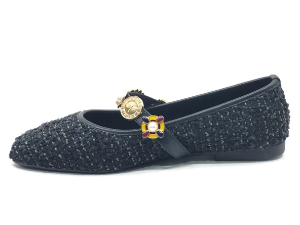 Feles İnci Toka Detaylı Kadın Babet Ayakkabı - Resim 10