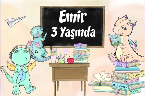 Tavşanlar Temalı Doğum Günü Afişi 50X70 cm