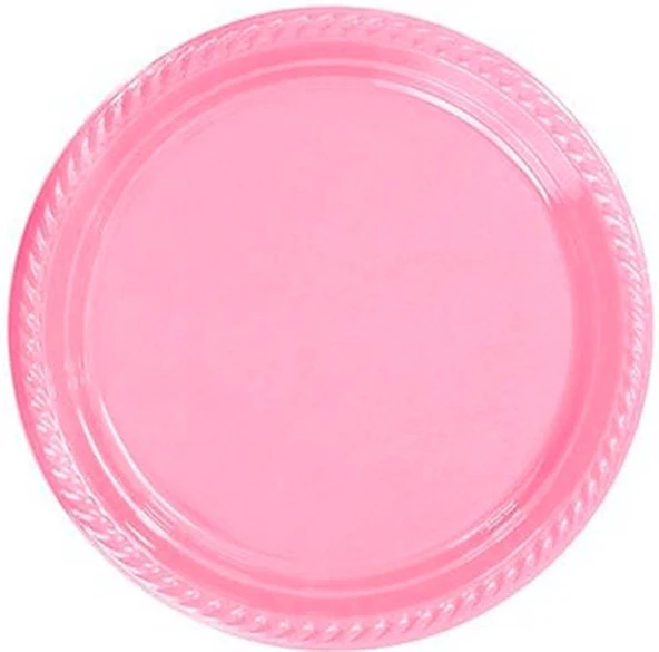 Piknik Davet Doğum Günü Omeyva Sofra Seti - 25 Kişilik Pembe Tabak Bardak Çatal Takımı - Resim 5