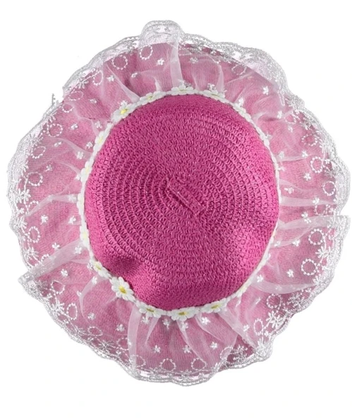 Kız Çocuk Hasır Fötr Şapka Çanta Kombin Set Sagoma Tasarım Model 4/8 YAŞ - 11