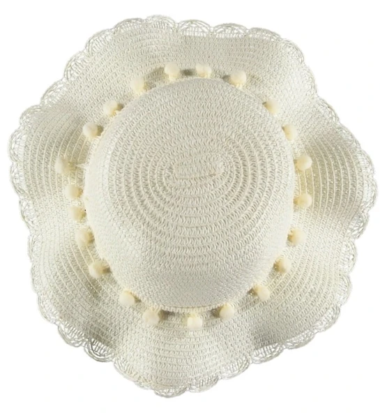 Armonia Tasarım Model Kız Çocuk Hasır Fötr Çanta Şapka Kombin Set 4/8 YAŞ - 5