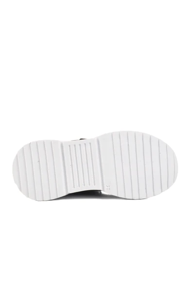 Ruffon Siyah-Turuncu Tekstil Erkek Çocuk Spor Ayakkabı - 5