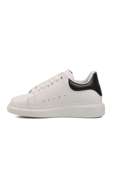 Aspor Beyaz Siyah Hakiki Deri Erkek Sneaker Premium - 2