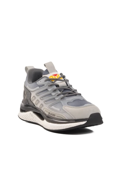 Bulldozer Gri Memory Foam Fileli Hafif Erkek Spor Ayakkabı - Resim 3