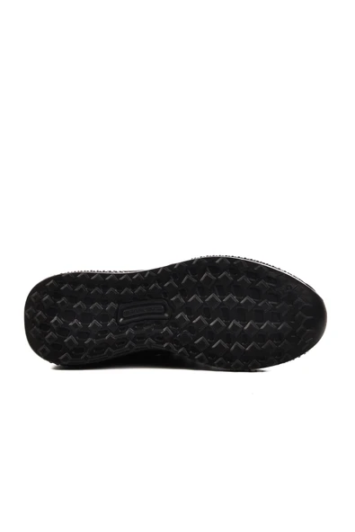 Walkway Siyah Hafif Triko Unisex Spor Ayakkabı - 5
